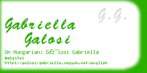 gabriella galosi business card